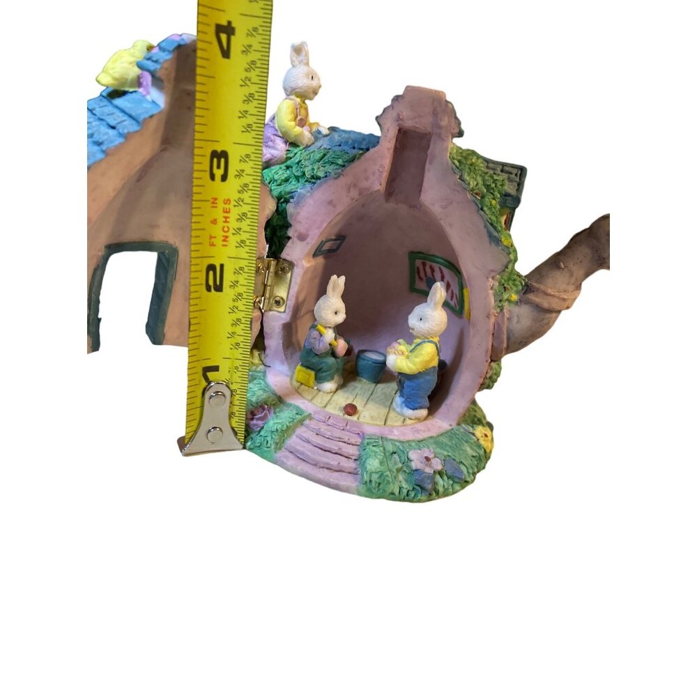 Decorative Easter Village Teapot Shaped House - Picture 10 of 14